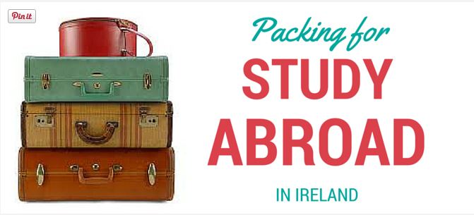 Studying abroad in Ireland - What to pack